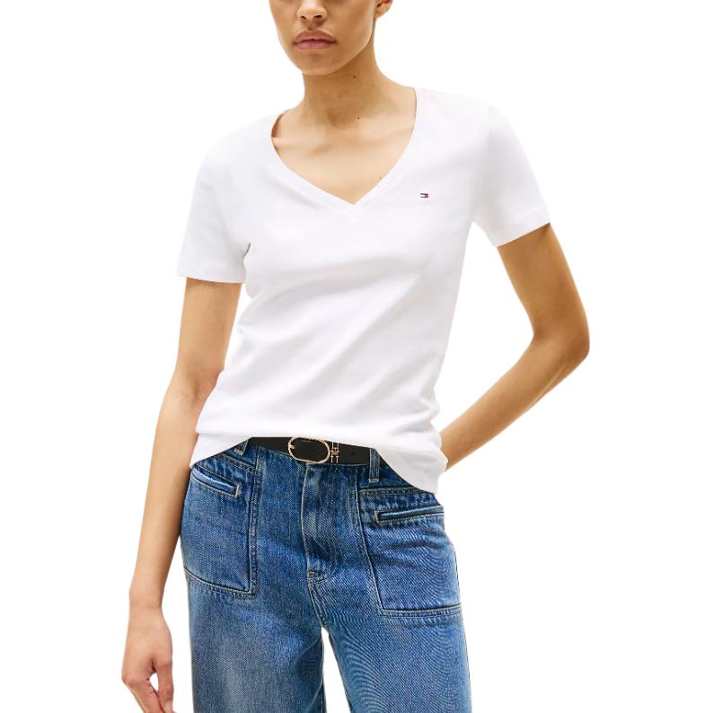 Футболка Tommy Hilfiger SS24 Set in Sleeve Women's, белый — фото 4