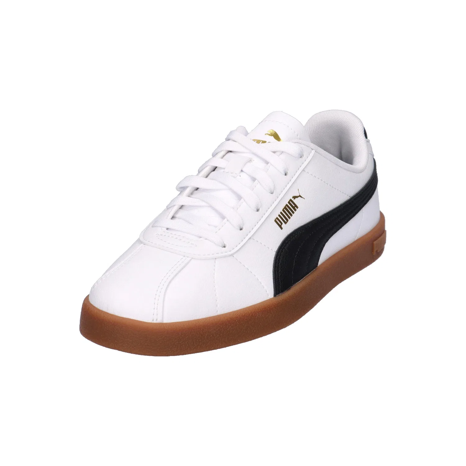 Детские кроссовки с гладким искусственным кожзаменителем Club II SL Jr Puma, Weiss — фото 4