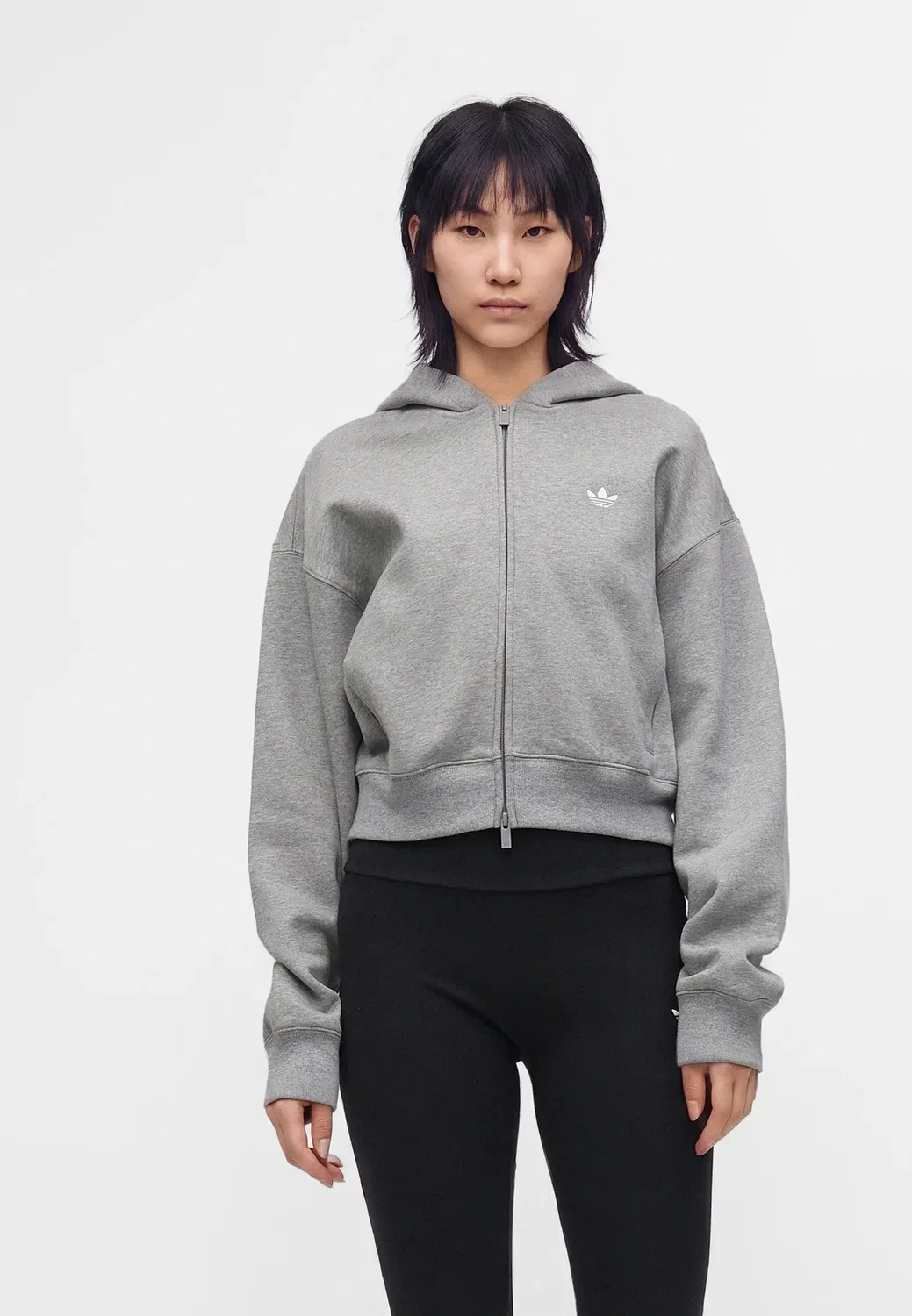 Толстовка на молнии Adidas Originals, Medium Grey Heather