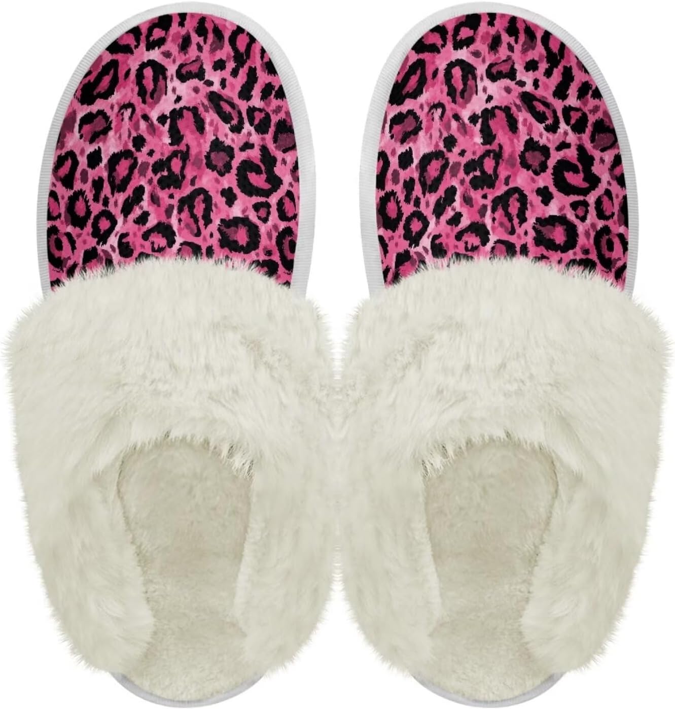 

Шлепанцы с пушистой отделкой Chaqlin для женщин и мужчин, широкие для дома, с толстой подошвой, фланелевые, для улицы и дома, противоскользящие, зимние теплые тапочки, черный