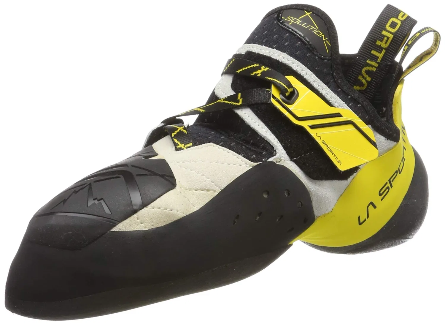 Детские скальные туфли для мальчиков и девочек Solution White/Yellow La Sportiva, Multicoloured White Yellow 000