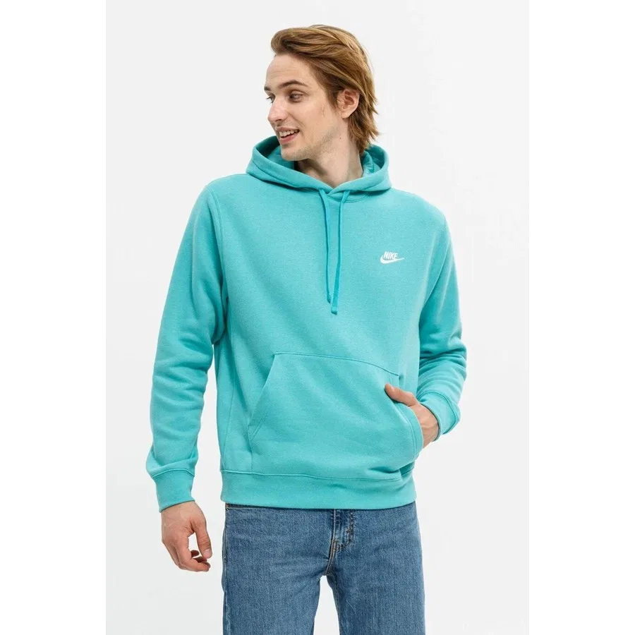 Свитшот мужской с капюшоном и длинным рукавом Nike NSW Club Po Mavi, S, Синий