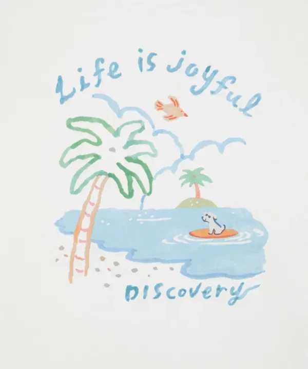 Футболка с принтом коллаборации Resort, Discovery Kids, белый — фото 3