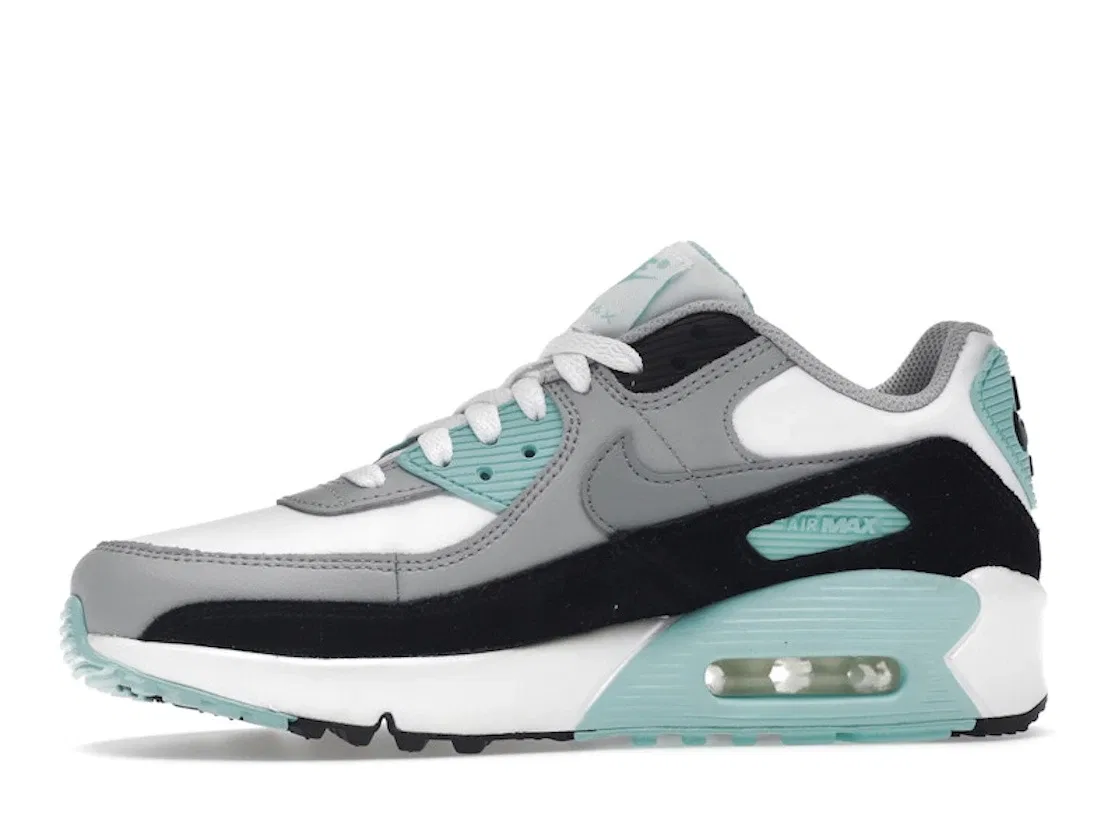 Детские кроссовки для повседневной носки Nike Air Max 90 LTR Nike, White/Particle Grey-Lt Smoke Grey — фото 3
