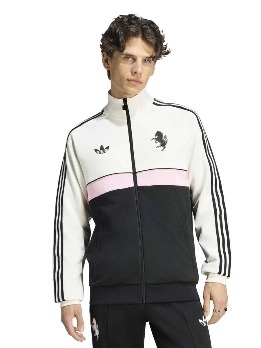 Спортивная толстовка на молнии ADIDAS PERFORMANCE Athletic Zip-Up Hoodie 'JUVE' белого цвета — фото 2