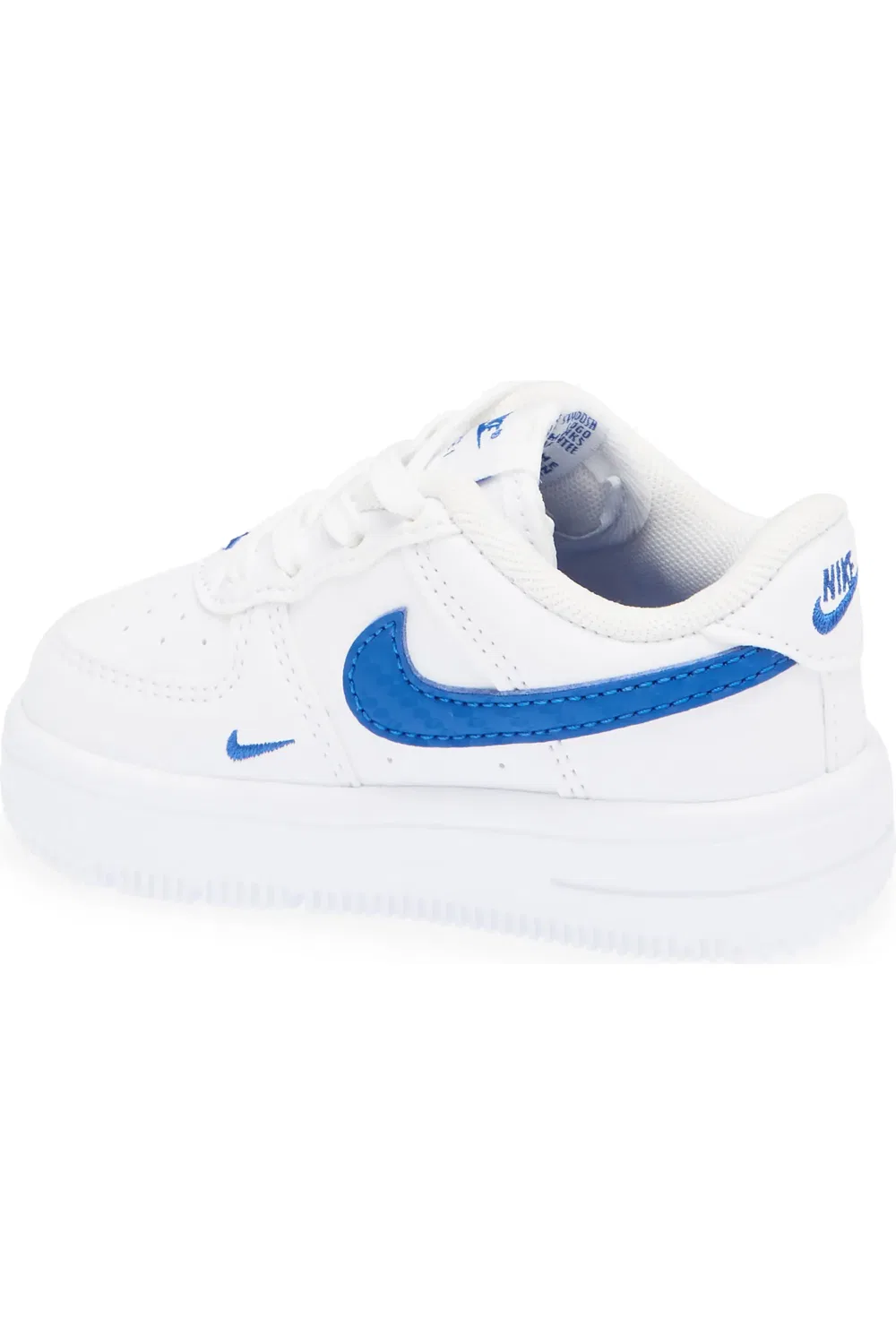 Детские кроссовки баскетбольные Air Force 1 Nike, White/Game Royal — фото 2