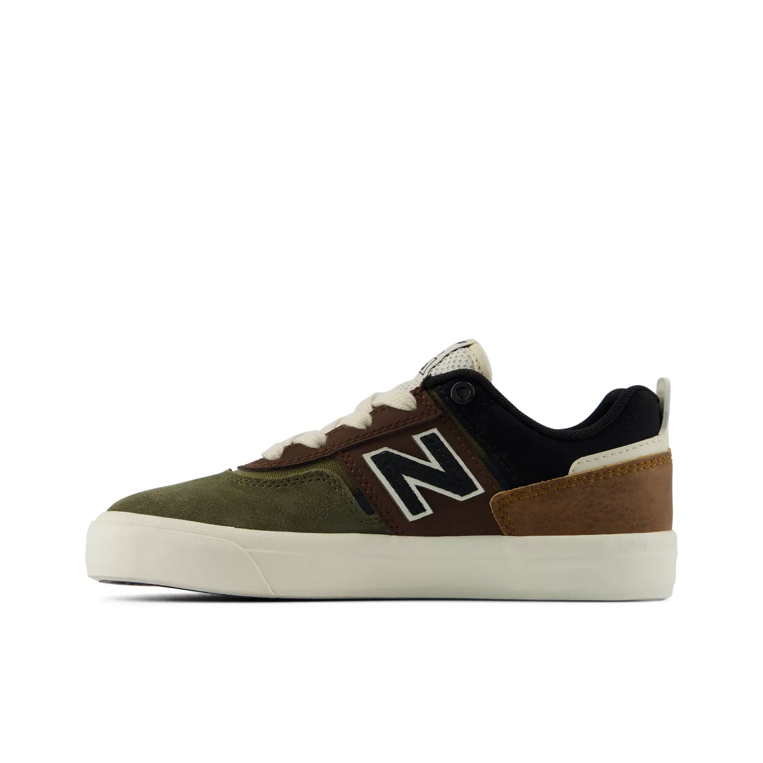 Детские кроссовки для скейтбординга с шнуровкой Jamie Foy 306 New Balance, Dark Moss With Black — фото 2