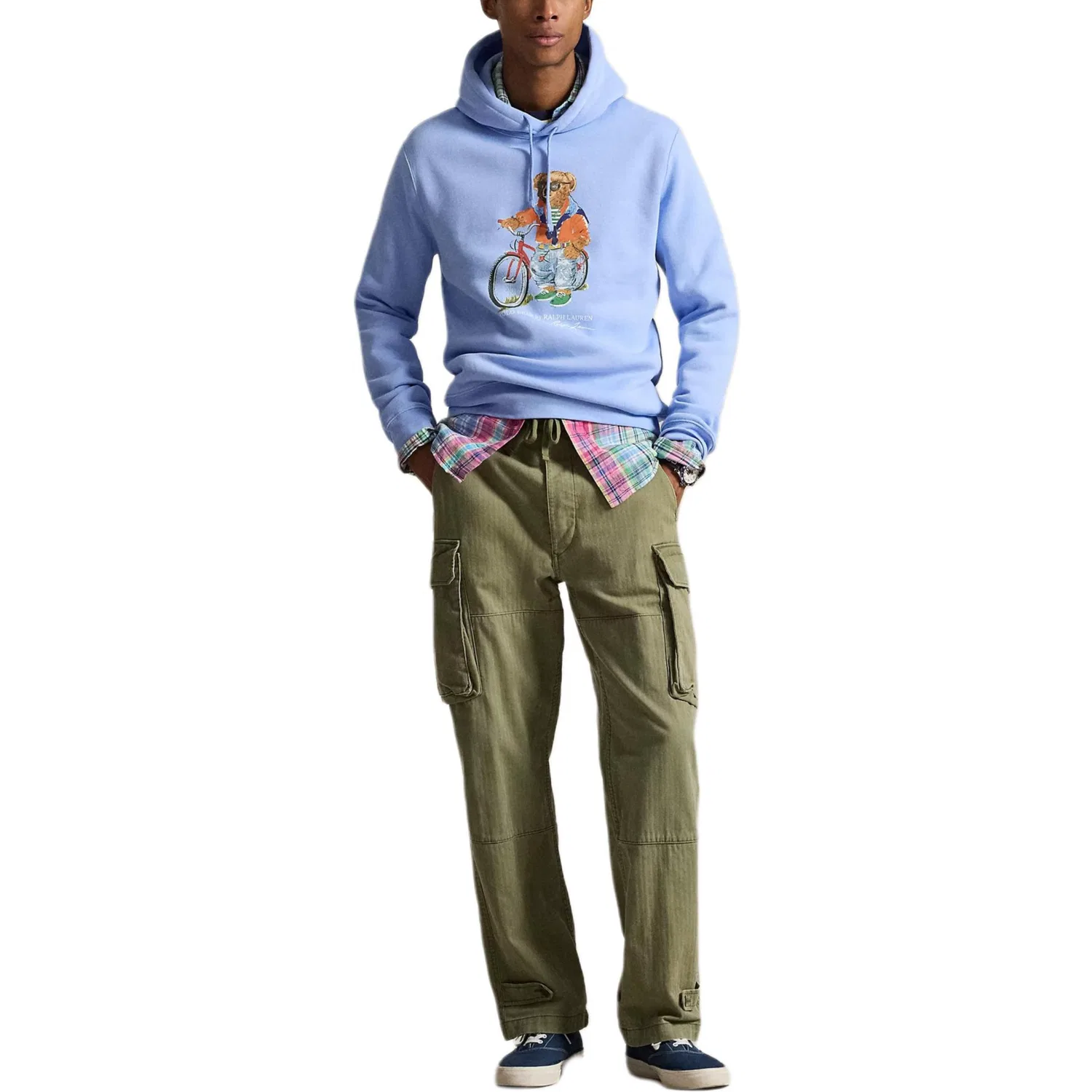 Мужской свитшот с принтом Polo Bear, Polo Ralph Lauren, Blue — фото 3