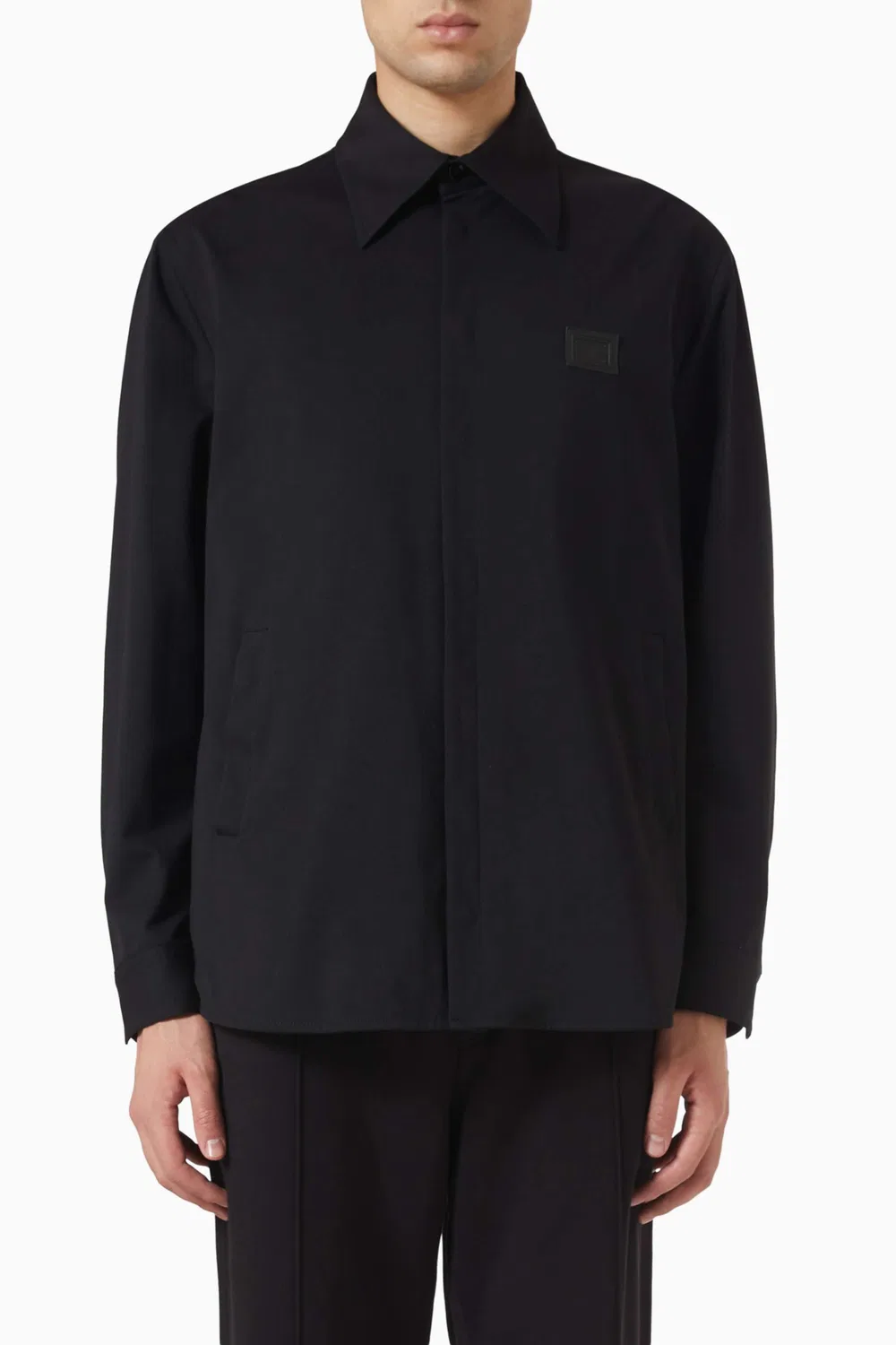 Рубашка из смесового хлопка Technical Fabric Dolce & Gabbana