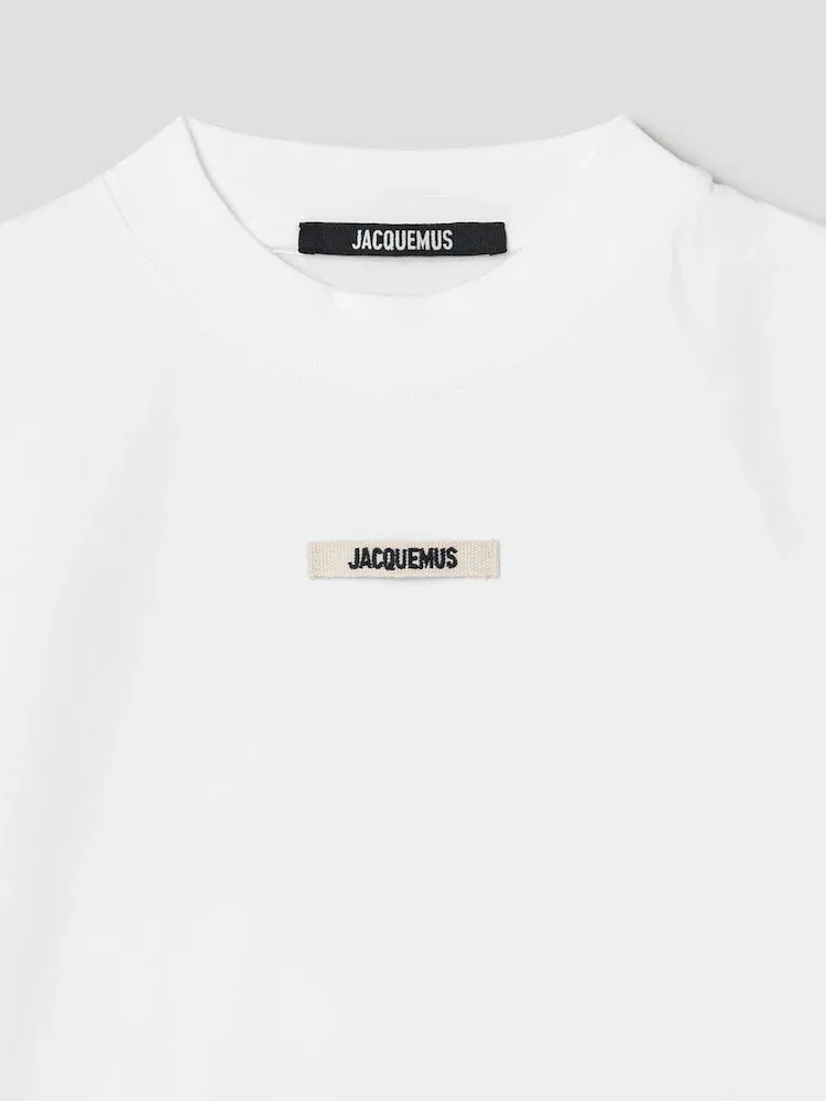 Футболка с коротким рукавом, лого-лента JACQUEMUS, White — фото 3