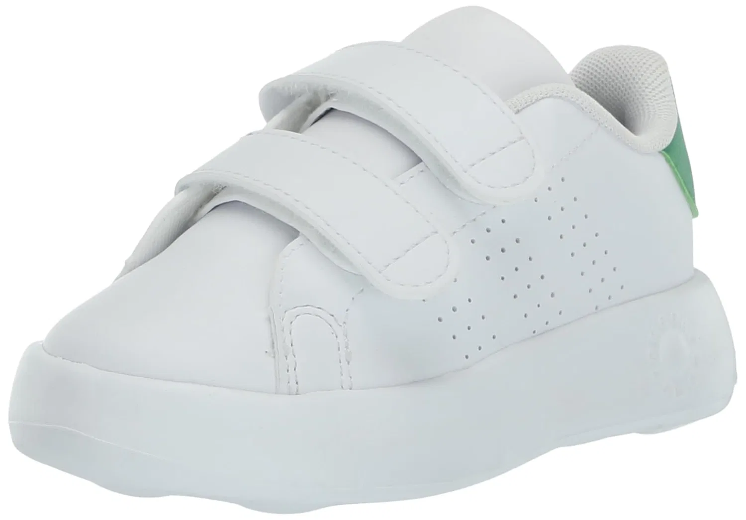 Детские кроссовки с липучками Advantage Cf I Adidas, White White Green