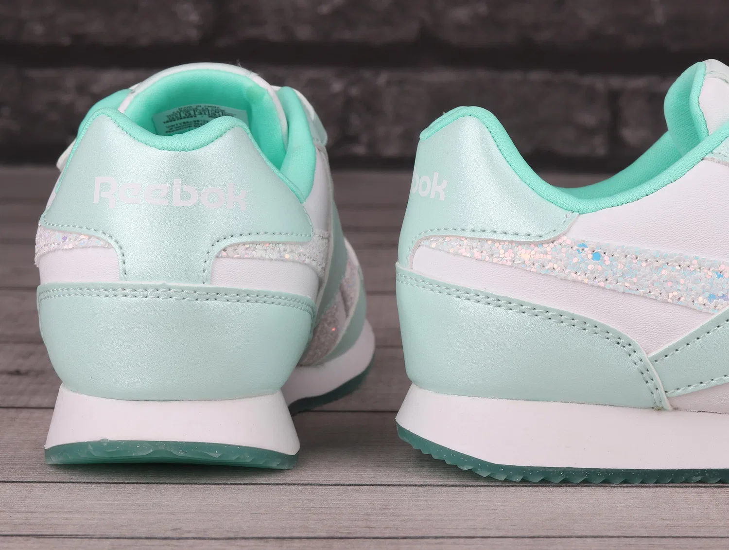 Детские кеды Reebok Royal Cl Jog, Цвет: Weiss Pistaziengrun — фото 4