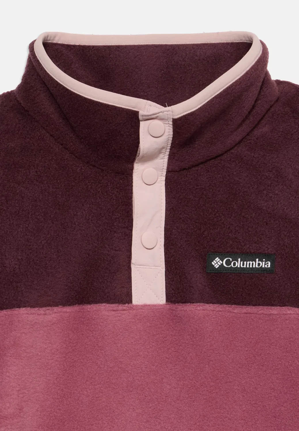 Свитер унисекс Steens mtn snap - флисовый джемпер Columbia, Antique Mauve/Moonvista/Mineral Pink — фото 3