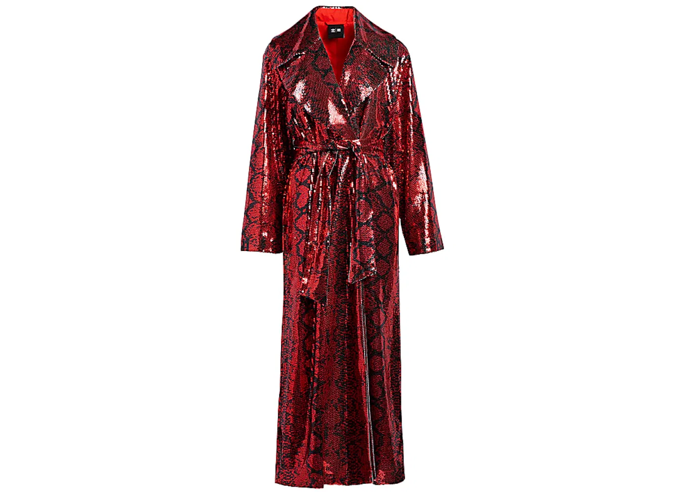 Женский кардиган с пайетками Ivy Park Sequined Duster Adidas, красный/черный