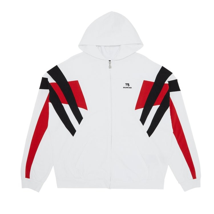 

Худи Balenciaga Tracksuit Hoodie 'White/Black', белый