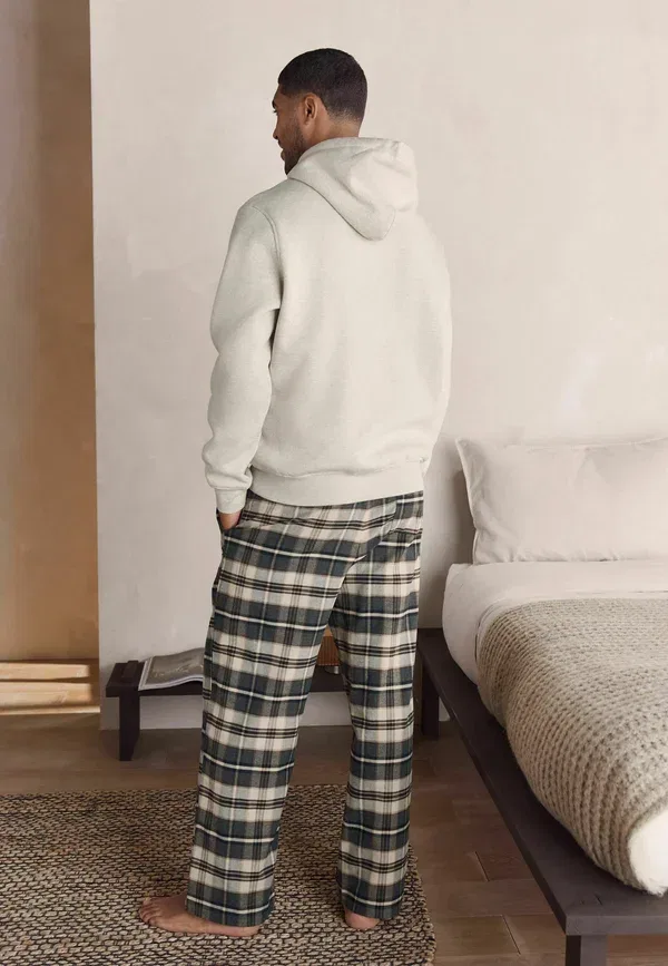 Пижамный набор с капюшоном Check Regular fit, Next, Neutral, нейтральный — фото 3