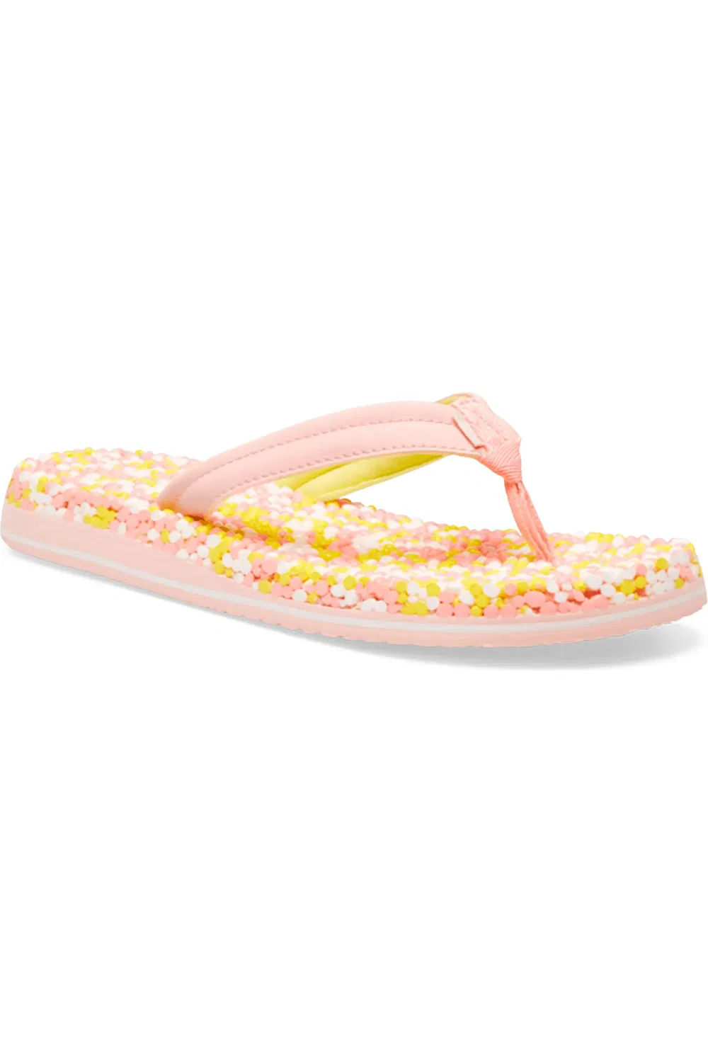 Детские сандалии шлепанцы с пружинистой стелькой Bubblecush Sanuk, Pearl Blush
