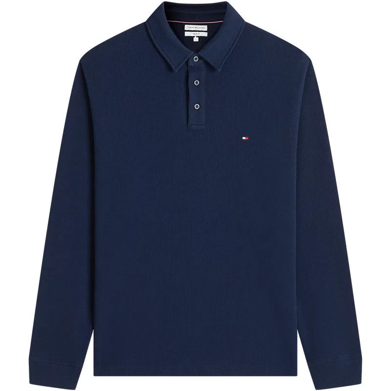 Мужское поло с воротником-поло Marine Blue DCC Tommy Hilfiger