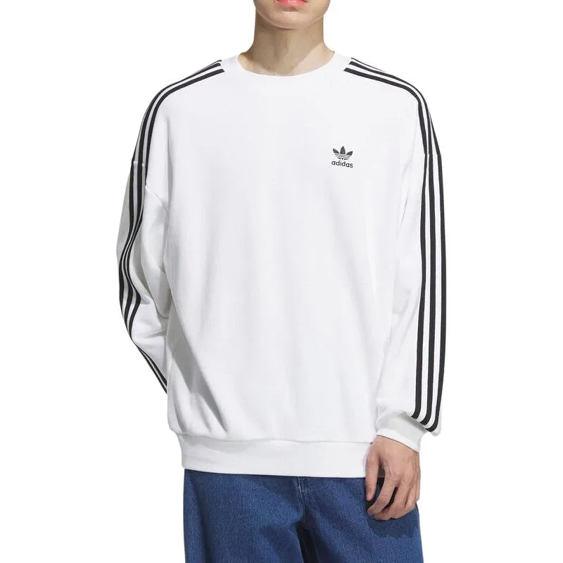 Мужской свитшот с круглым вырезом Adidas Originals, White — фото 3