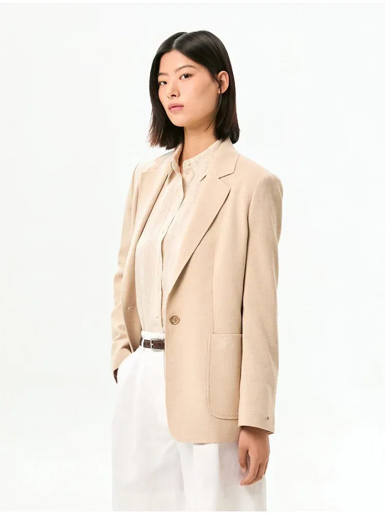 Блейзер текстурный TOMMY HILFIGER, Beige