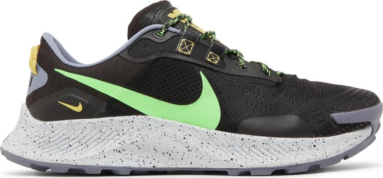 Кроссовки Nike Pegasus Trail 3 'Black Green Strike', черный - фото