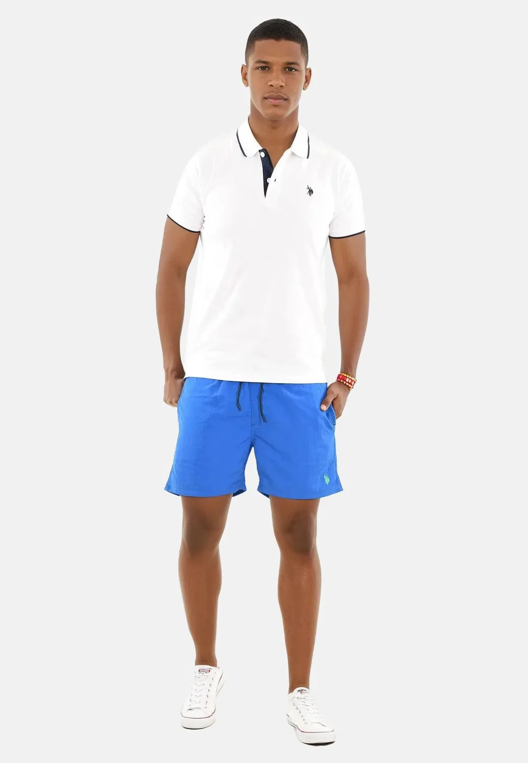 Мужские плавки с эластичным поясом USKyrk U.S. Polo Assn., Blue/Green — фото 2