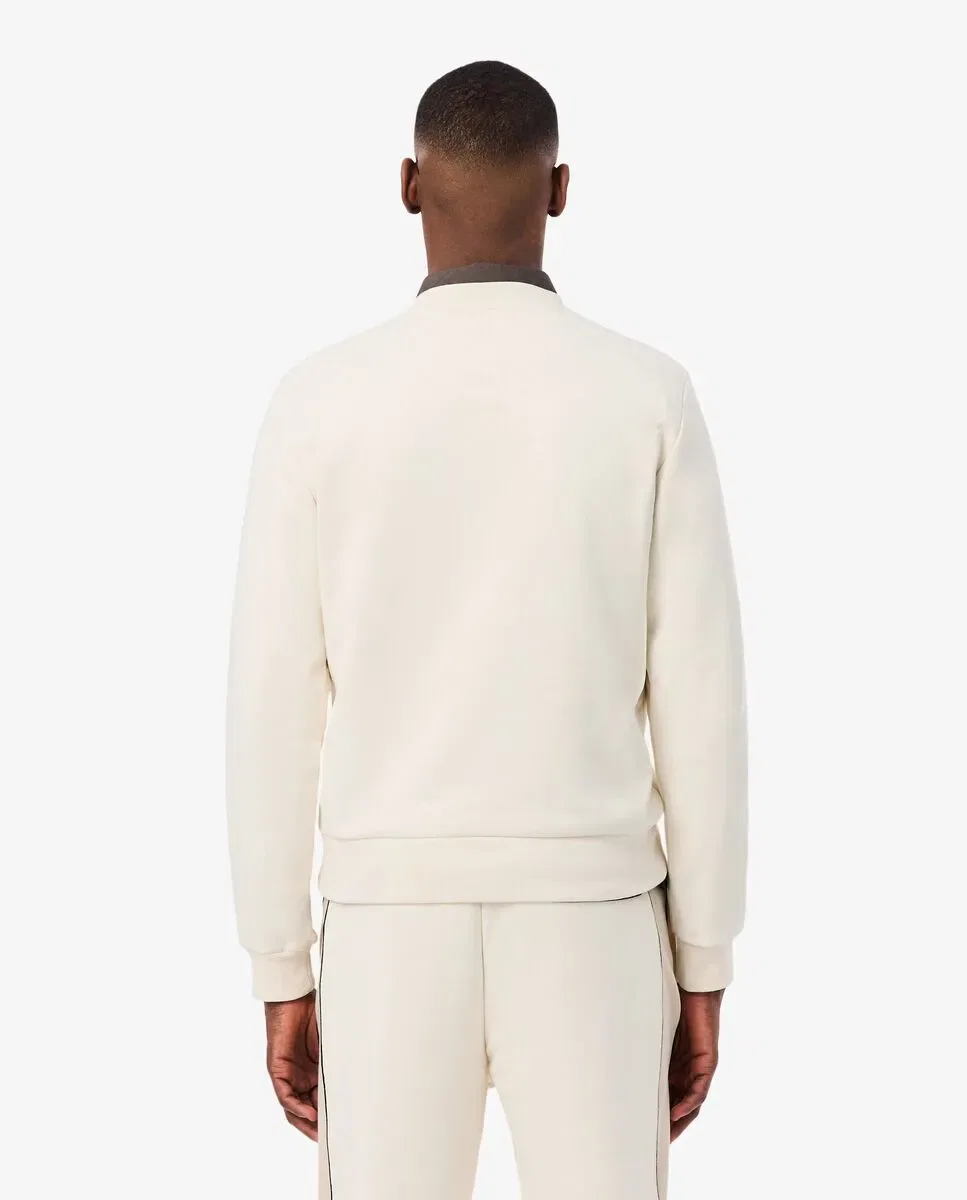 Мужская свитшот без капюшона с цветовыми блоками Beige Lacoste — фото 2