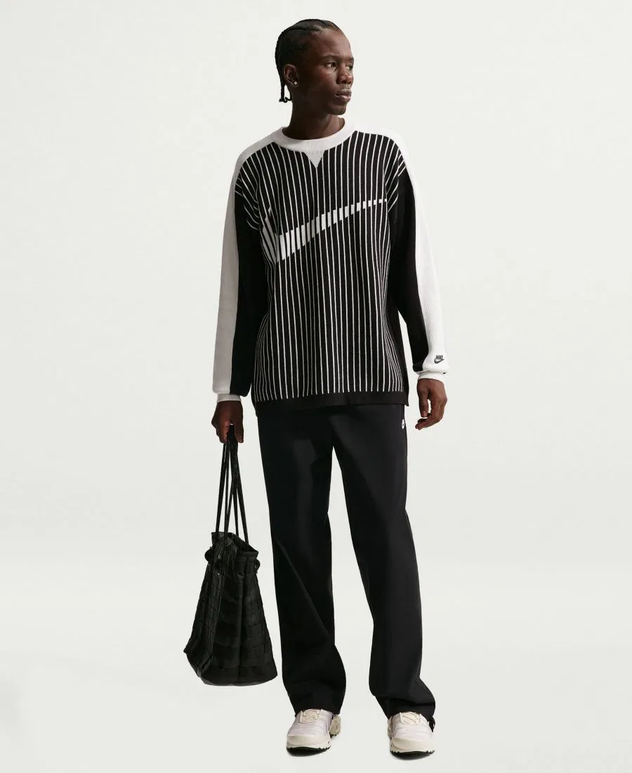 Свитшот Nike Sportswear Club с джаккардовым логотипом, Black/Sail