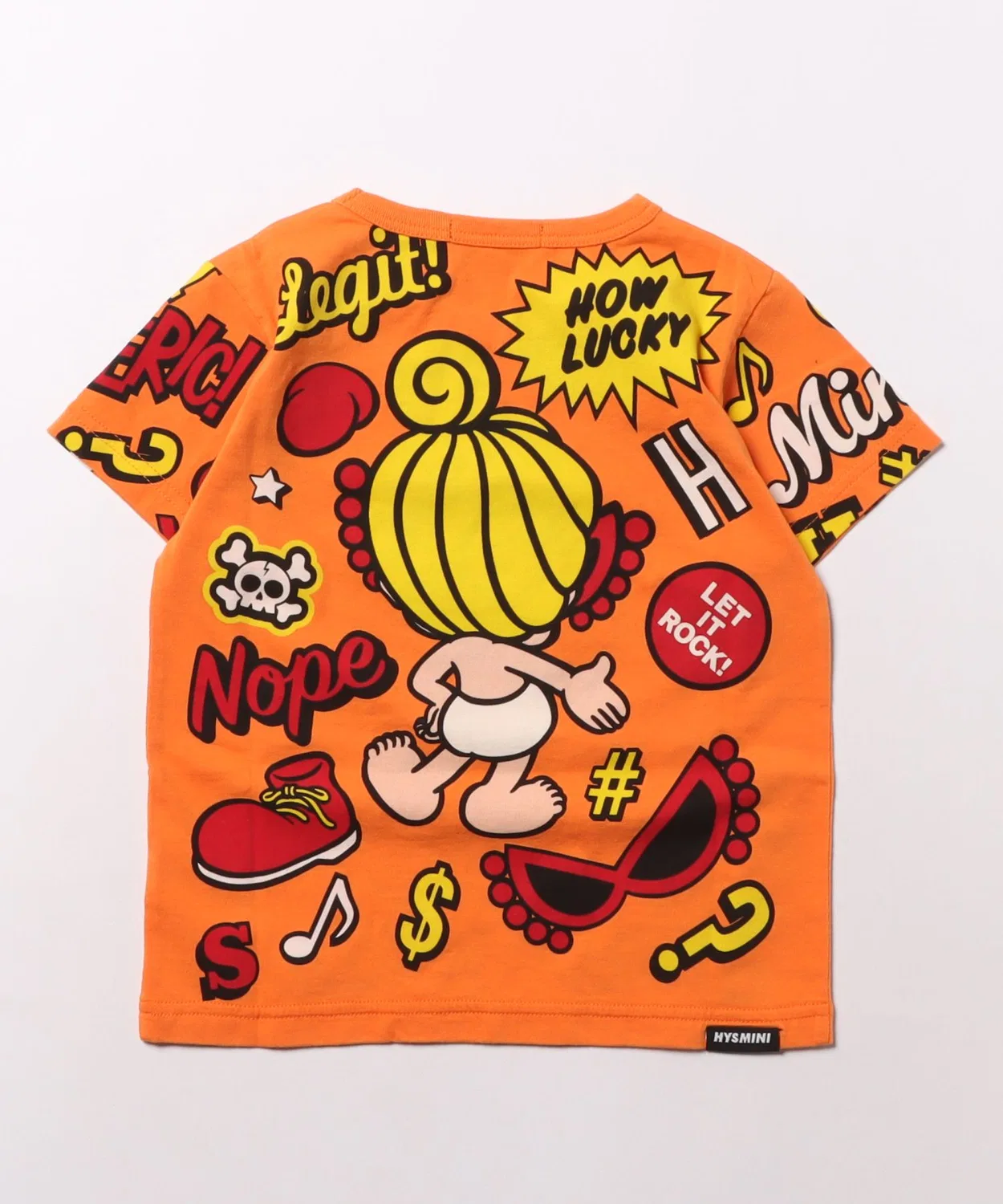 Детская футболка с принтом POP SIGN HYSTERIC MINI, Orange — фото 2