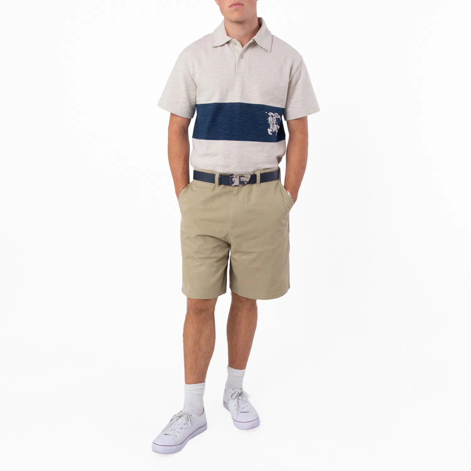 Шорты бермуды из хлопкового твила Twill Weave Bermuda Cotton Shorts Burberry, Hunter — фото 3