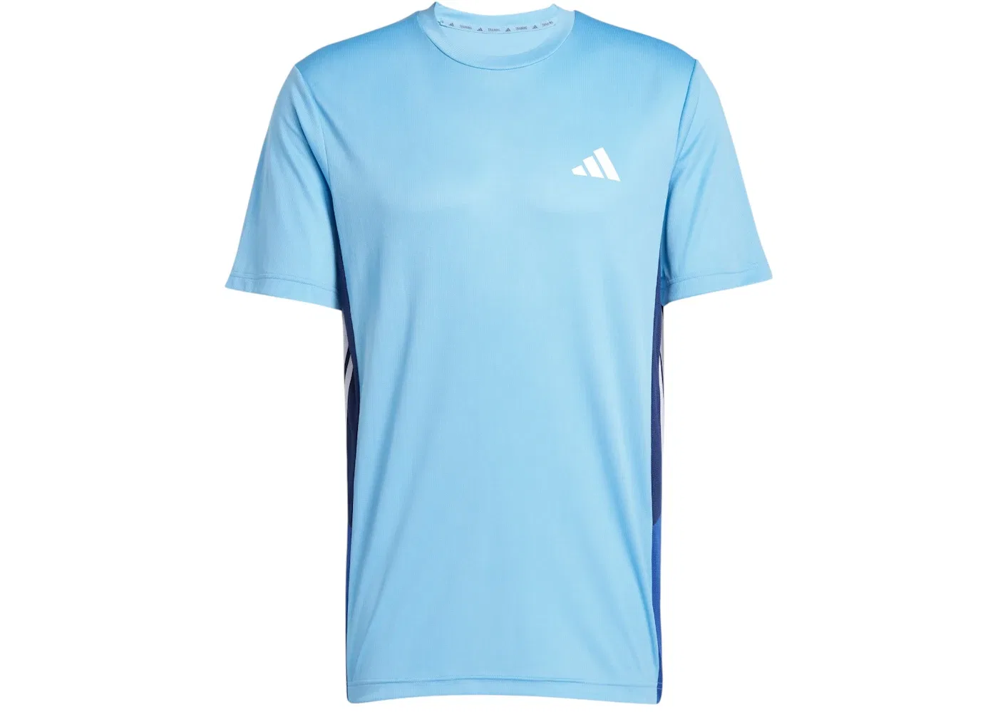 Мужская футболка с цветовым блоком Train Essentials Seasonal Colorblock T-Shirt Adidas, Semi Blue Burst