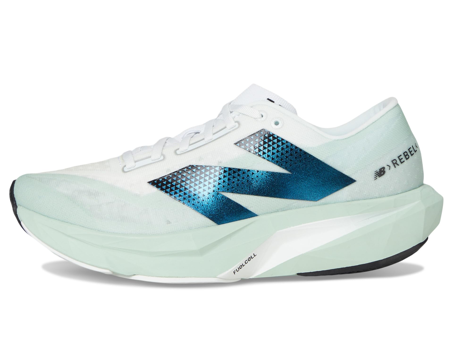 Кроссовки New Balance Fuelcell Rebel V4, Clay Ash/White/Black — фото 4
