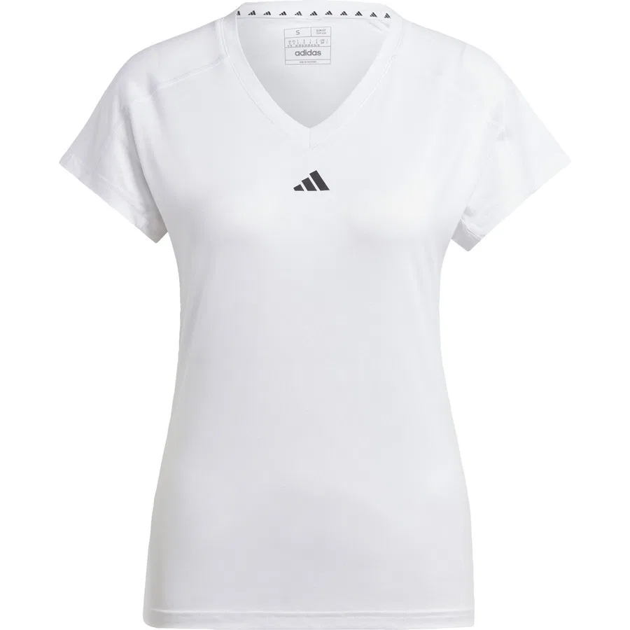 Футболка с V-образным вырезом AEROREADY Performance HR7878 adidas, Белый — фото 3