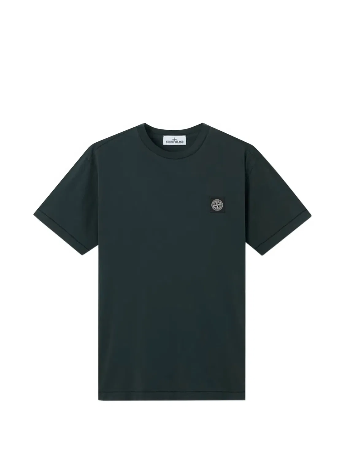 Футболка с нашивкой Compass зеленая Stone Island, зеленый
