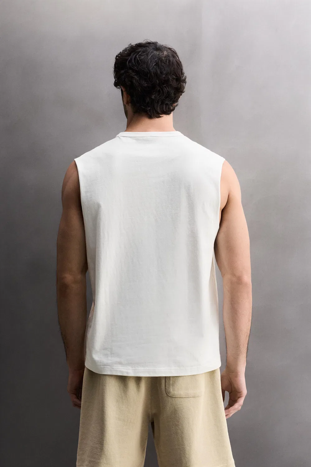 Тяжелая майка ZARA, White — фото 3