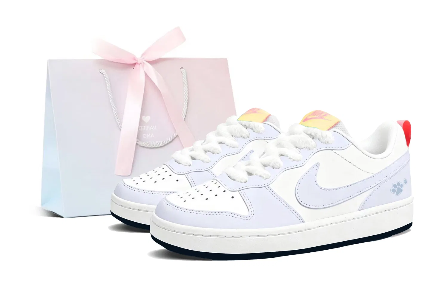 Детские кроссовки на скейтборде с низким верхом Nike Court Borough, Light Blue