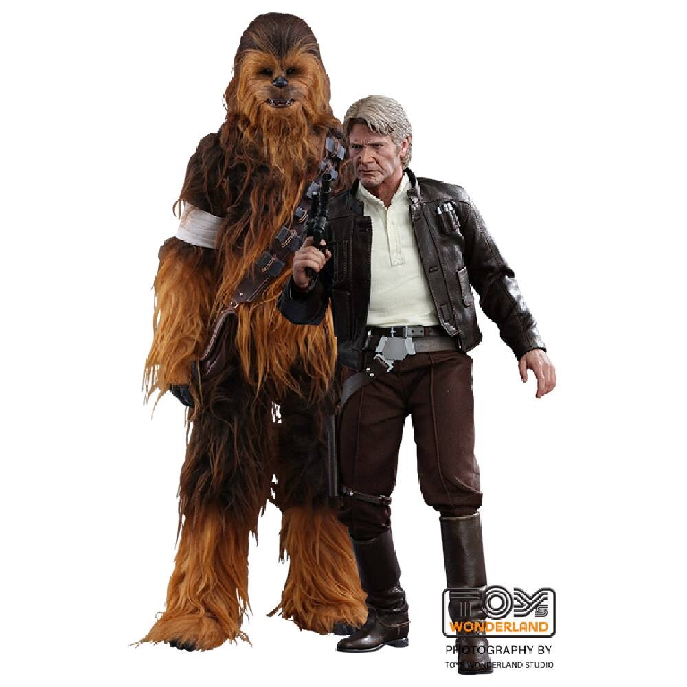 

Фигурка Hot Toys Star Wars: The Force Awakens - Han Solo and Chewbacca, 30 см
