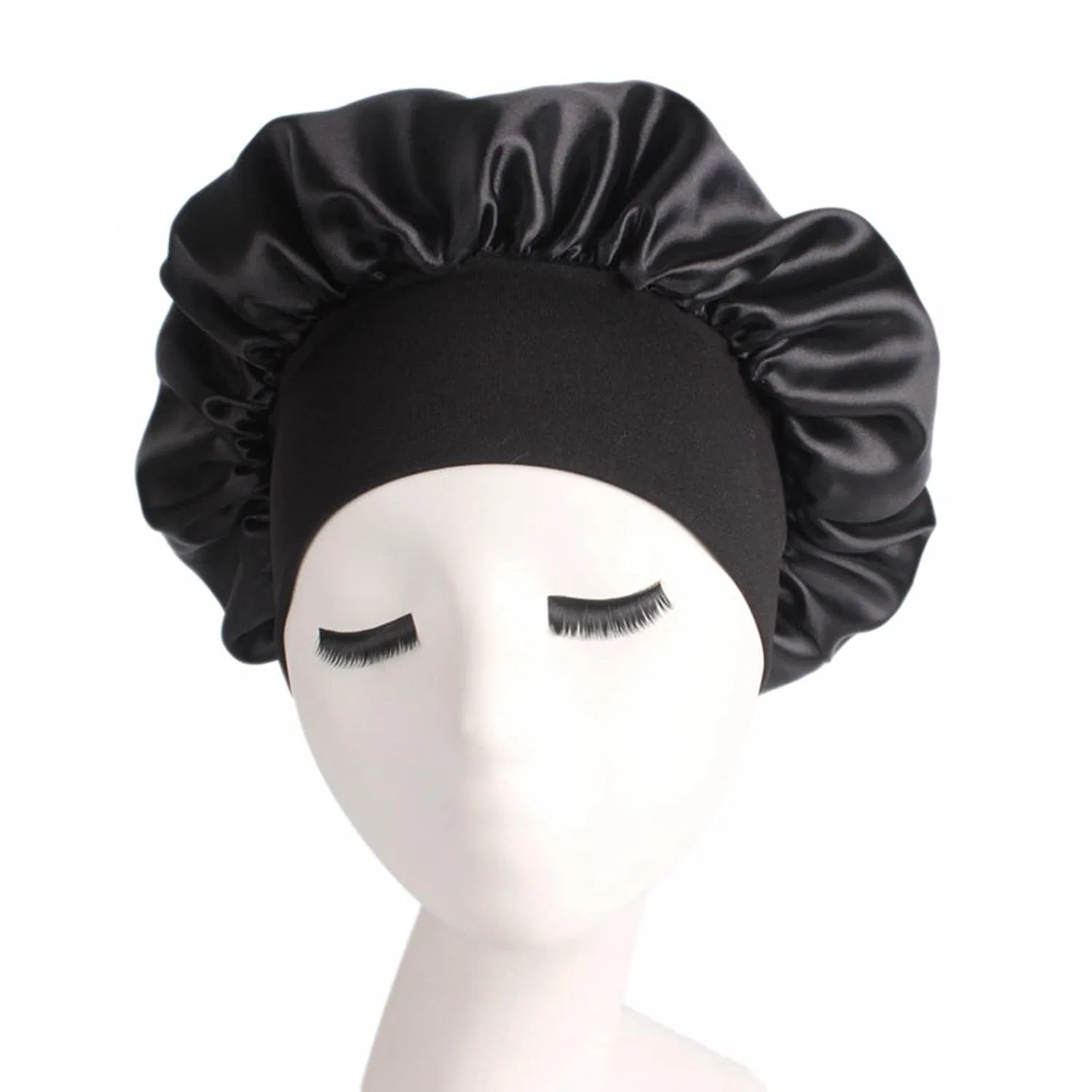 Шапочка для душа Satin, 2 шт, 30 см, Cheeroyal, Black