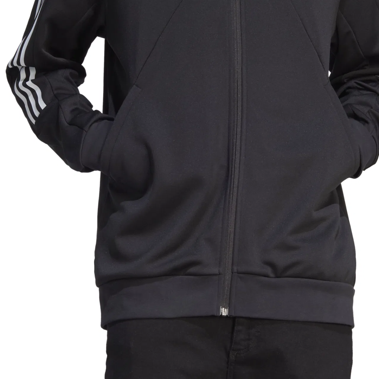 Мужская куртка из переработанного полиэстера Tiro 23 WM Adidas, белый/черный — фото 4