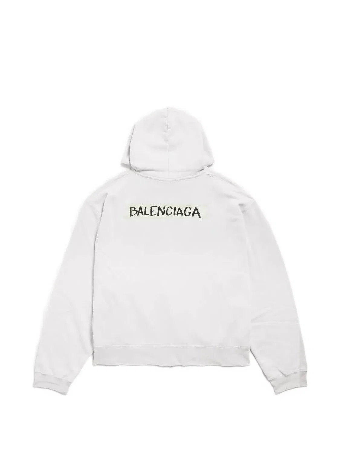 Balenciaga Худи Over на молнии, нейтральные тона — фото 2