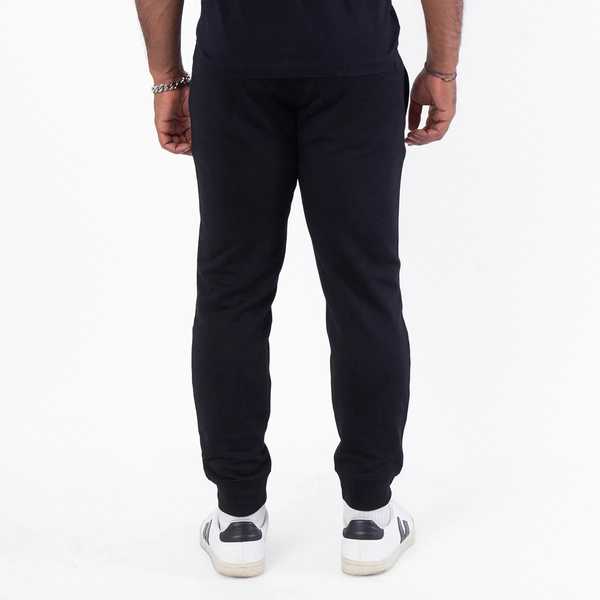 Джоггеры из модального флиса с микродеталью орла Emporio Armani, Nero — фото 4
