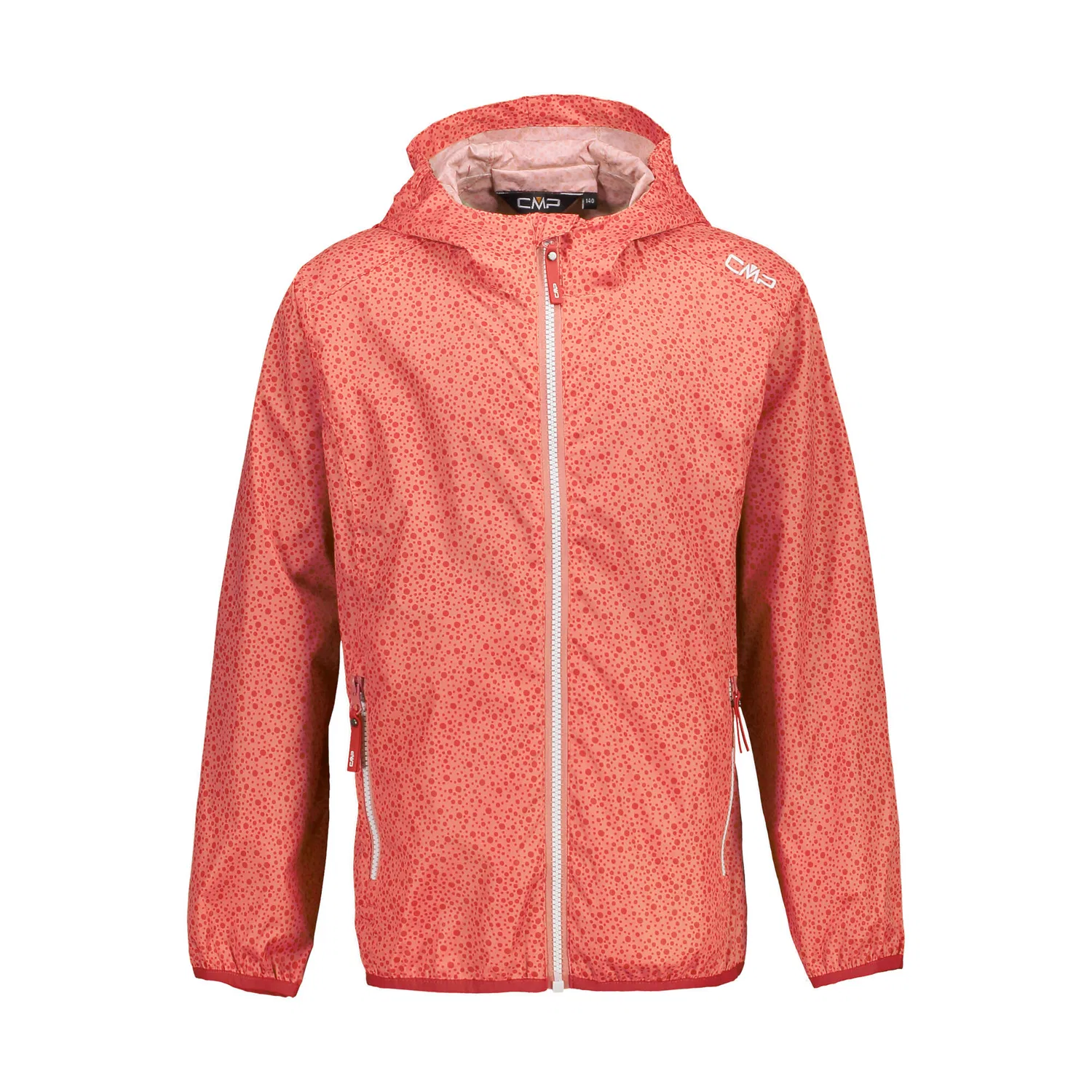 Детский дождевик с капюшоном Kid G Rain Fix Hood Jacket Cmp, Rot Weiss