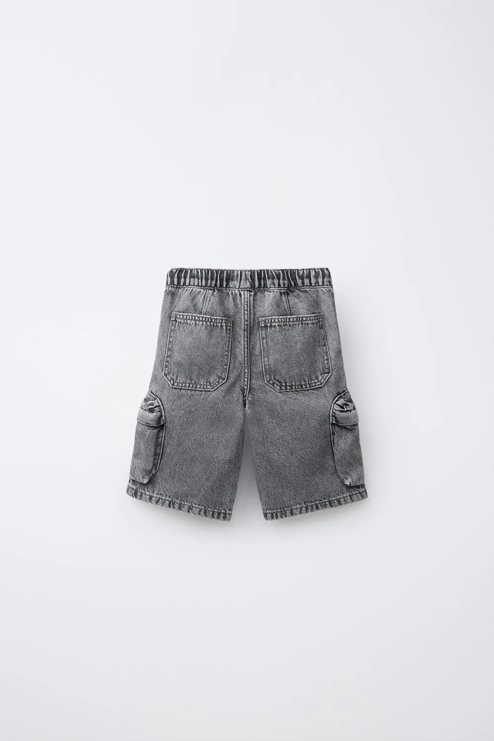 ШОРТЫ-БЕРМУДА ИЗ ГОРОДСКОГО ДЕНИМА ZARA, Mid-Grey — фото 2