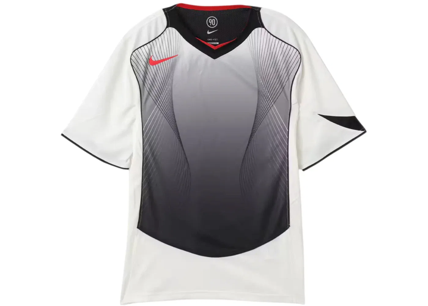 Мужская футбольная джерси с длинным рукавом Nike Total 90, Sail Black Black