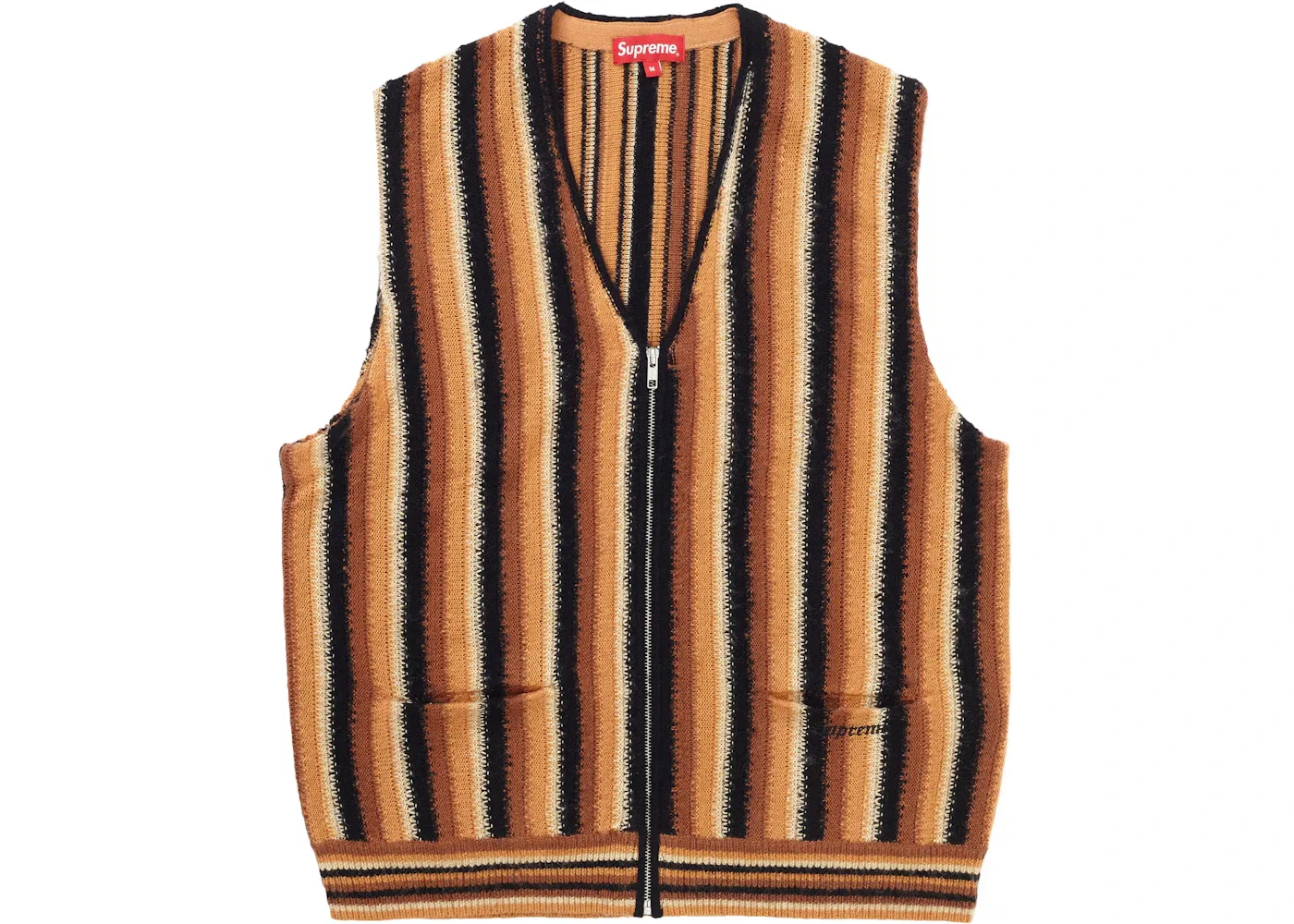 Мужской жилет с полосками Supreme, Brown