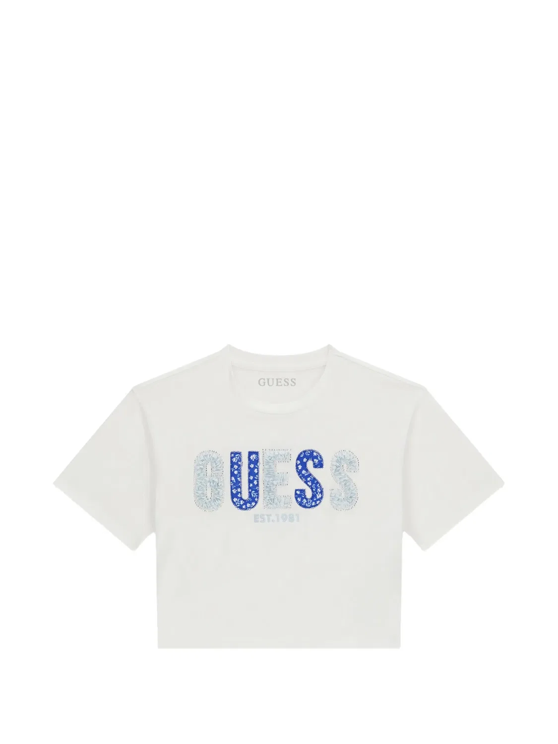 Футболка миди с коротким рукавом Guess Usa, белый