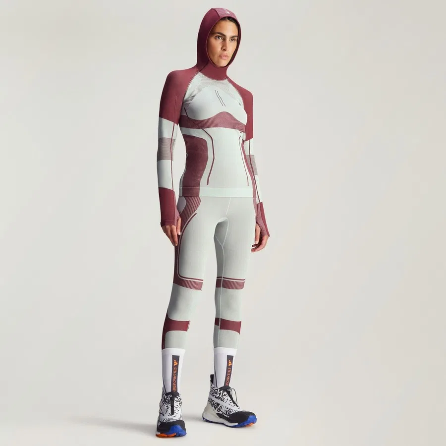 Спортивные носки с поддержкой свода стопы adidas by Stella McCartney, Белый — фото 2