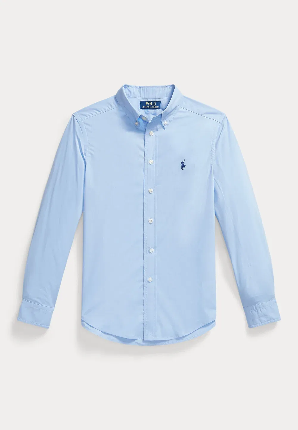 Рубашка из хлопкового поплина, размер 7-14 лет Polo Ralph Lauren, Austin Blue