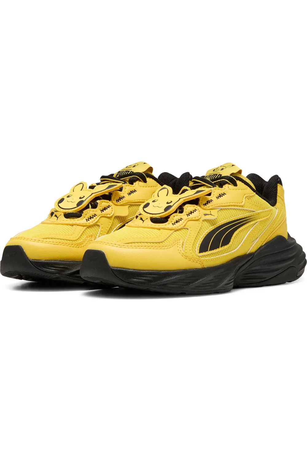 Детские кроссовки с подвеской Пикачу Fade NITRO Pikachu PUMA, Energizing Yellow/Puma Black