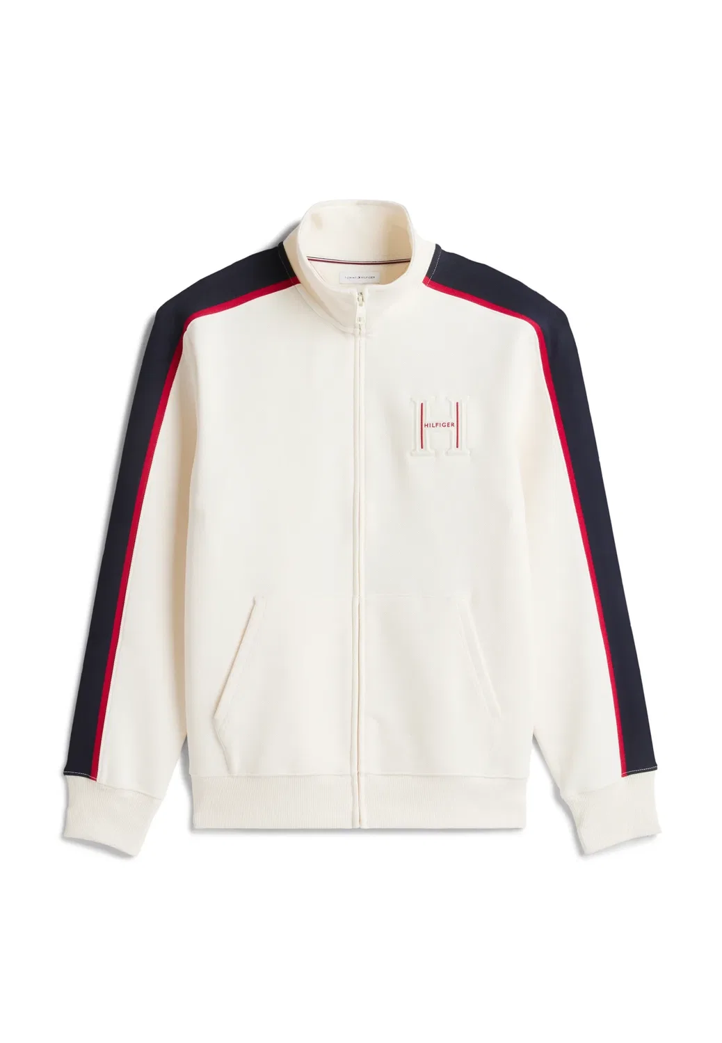 Rwb pique h bagde reg zt - толстовка на молнии Tommy Hilfiger, Ivory Petal — фото 4